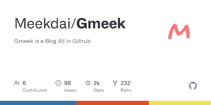 GitHub - Meekdai/Gmeek: Gmeek is a Blog All in Github