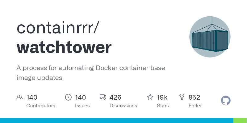 GitHub - containrrr/watchtower: A process for automating Docker container base image updates.