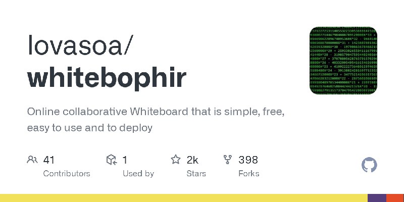 GitHub - lovasoa/whitebophir: Online collaborative Whiteboard that is simple, free, easy to use and  to deploy