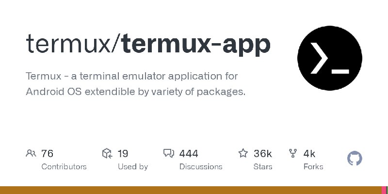 GitHub - termux/termux-app: Termux - a terminal emulator application for Android OS extendible by variety of packages.