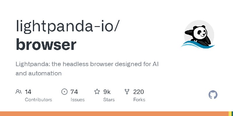 GitHub - lightpanda-io/browser: Lightpanda: the headless browser designed for AI and automation