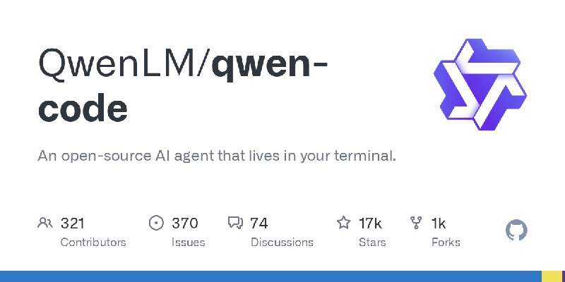 GitHub - QwenLM/qwen-code: An open-source AI agent that lives in your terminal.