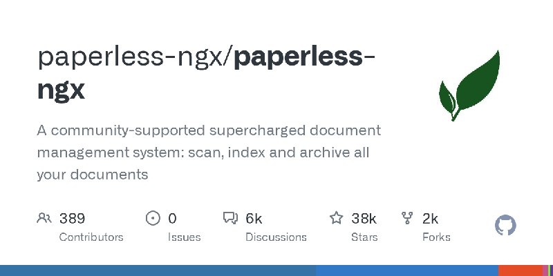 GitHub - paperless-ngx/paperless-ngx: A community-supported supercharged document management system: scan, index and archive all…