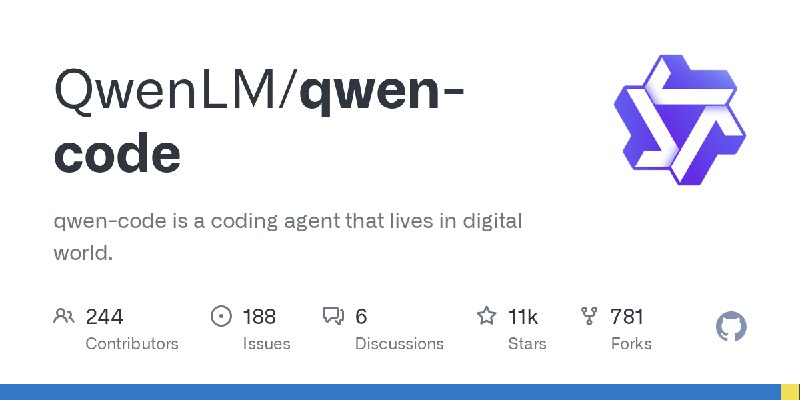 GitHub - QwenLM/qwen-code: qwen-code is a coding agent that lives in digital world.