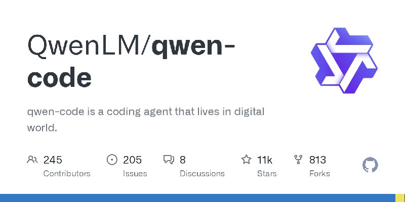 GitHub - QwenLM/qwen-code: qwen-code is a coding agent that lives in digital world.