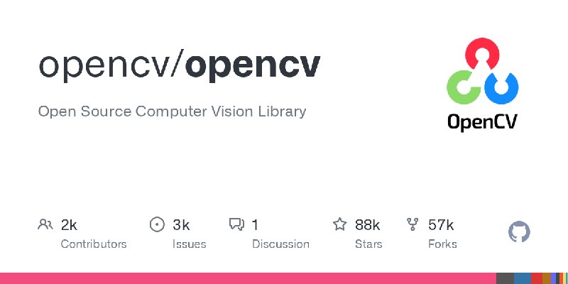 GitHub - opencv/opencv: Open Source Computer Vision Library