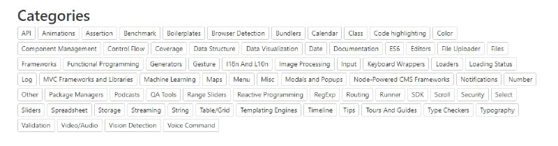 JavaScript存储库列表 #JavaScript