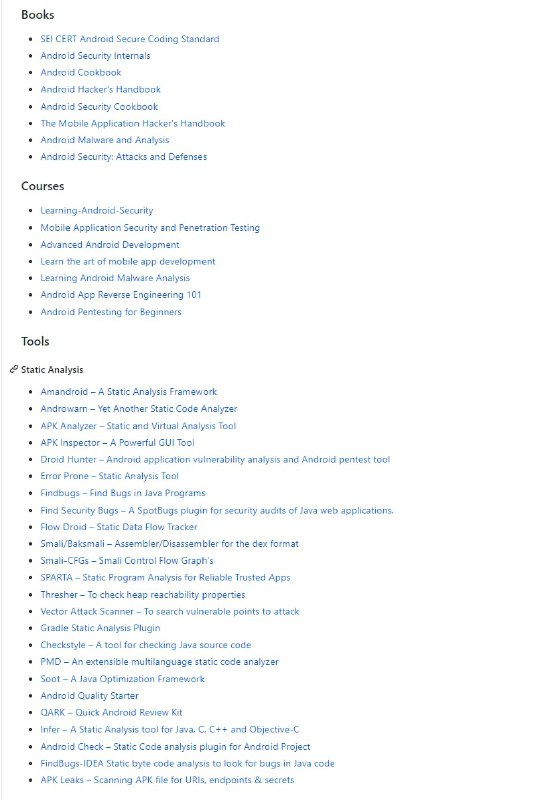 此资源列表由@vaib25vicky维护，是为所有有用的 android 和 iOS 安全相关的东西建立一个单一的地方