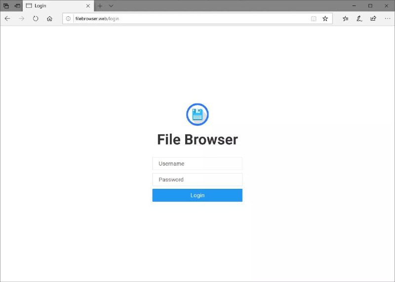 可搭建私人网盘的在线文件 #浏览器filebrowser 提供指定目录下的文件管理界面，可用于搭建私人网盘，在线管理各种文件资源，内置登录系统，可在线删除、编辑、创建文件，允许分配多个用户权限，在 Web 浏览器上执行自定义命令行