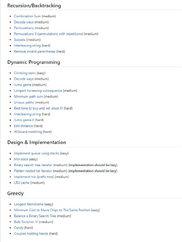 技术面试准备清单，精选 Leetcode 问题，按主题/概念分类leetcode-curation-topical | #Leetcode技术面试准备清单，精选 Leetcode 问题，按主题/概念分类leetcode-curation-topical | #Leetcode