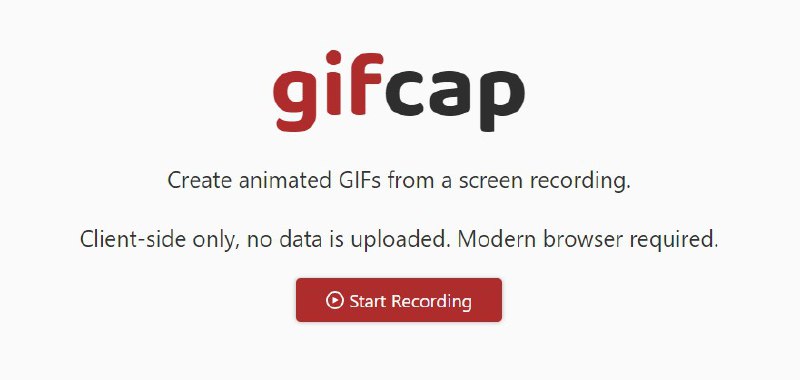 #网页工具 #GitHub #动图 #屏幕录制▎  gifcapGitHub | Demo 站点桌面端的 GIF 录制工具