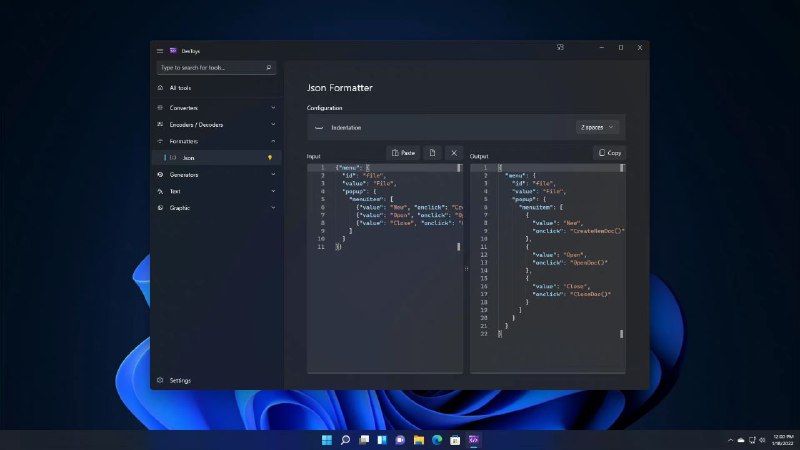 一款开源 #工具 ：DevToys，作者将其称之为「开发人员的瑞士军刀」