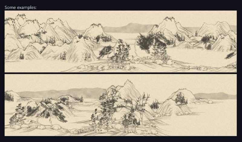一个在线山水画生成器：Shan-Shui-inf，能一键生成矢量山水画