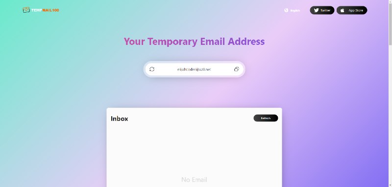 临时邮箱服务，支持 iOS 和网页端