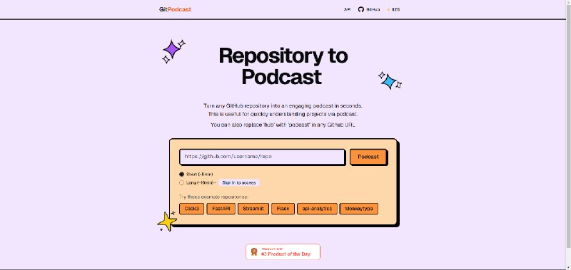 用 AI 生成播客介绍 GitHub 开源项目做到了对话的形式，生成内容也不错
