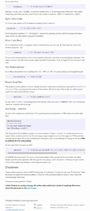 基本 Markdown 语法的正则表达式模式基本 Markdown 语法的正则表达式模式
