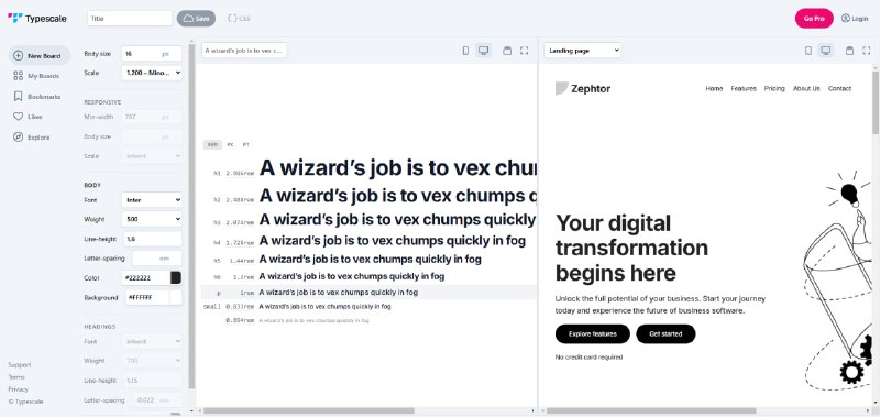 一个在线编辑预览文字排版的网站，可以获取到对应的css，用来预览效果挺赞的