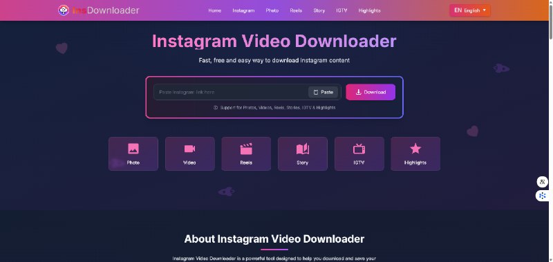 最佳免费Instagram视频下载器 高效保存无水印内容：Instagram Video Downloader