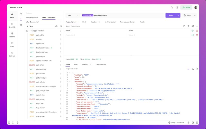 Hoppscotch：Postman 的开源 #替代品  源代码托管地址