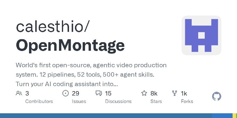 #OpenMontage #container #Python #TGAgent这四个GitHub热门开源项目主要涉及AI自动化与系统虚拟化