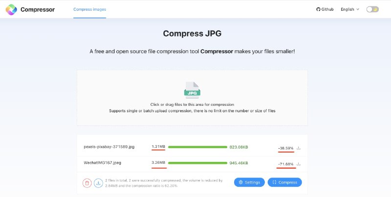 React18+TS+Vite+Nest.js开发一个文件压缩服务一款免费开源的文件压缩工具，Compressor让你的文件体积更小！以Web形式实现，支持在本地运行，没有最大压缩限制