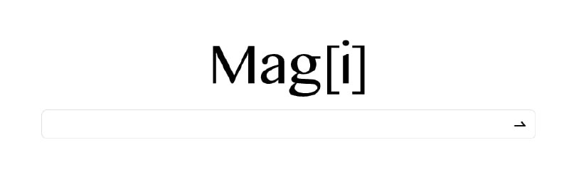 一个知识引擎 magi.com  相关介绍