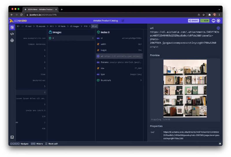 JSON Hero 通过给你提供包含额外功能的干净美观的 UI，使阅读和理解 JSON 文件变得容易