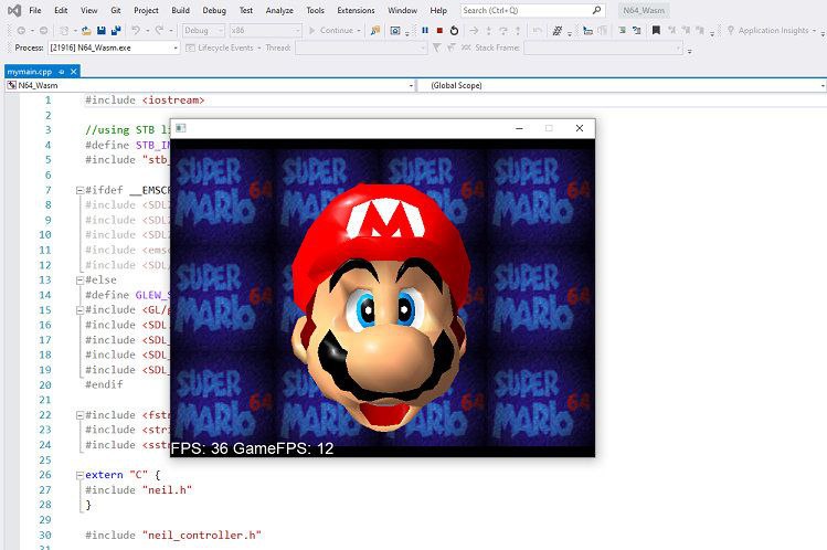 国外工程师 Neil 在 GitHub 上开源了任天堂 64 #模拟器（N64）：N64Wasm
