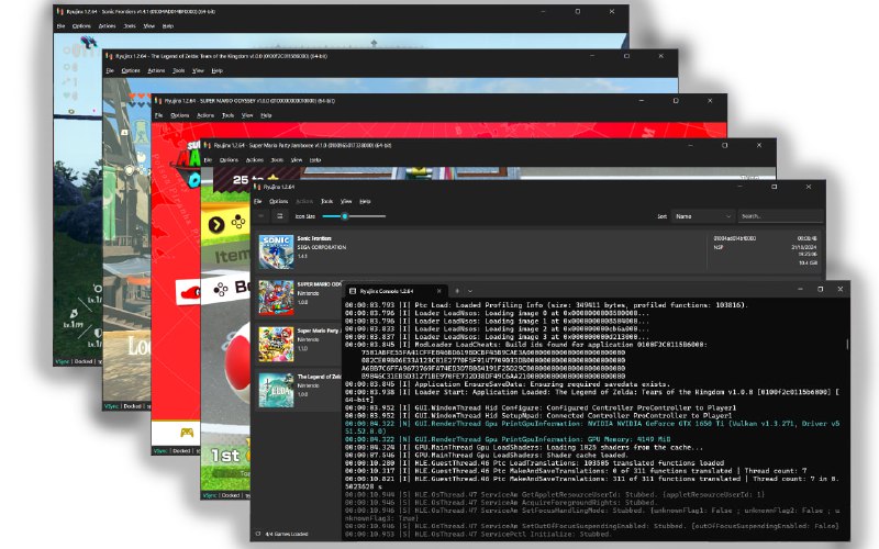 Ryujinx 是一款基于 C# 开发的开源 Nintendo Switch 模拟器，能够在 PC 上模拟运行 Switch 游戏