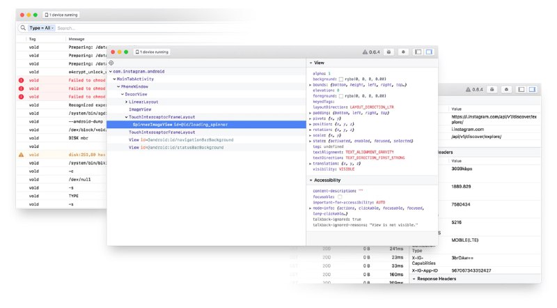 Facebook 在 GitHub 上开源的一款移动端 #调试工具 ：Flipper，可在 PC 桌面上可视化调试与控制 iOS、Android 与 React Native 应用 #工具Facebook 在 GitHub 上开源的一款移动端 #调试工具 ：Flipper，可在 PC 桌面上可视化调试与控制 iOS、Android 与 React Native 应用 #工具