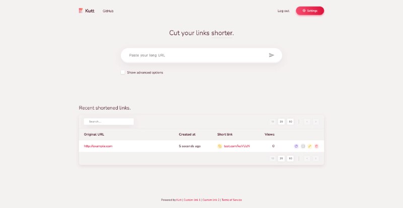 Kutt：现代化开源短链接生成器，轻松管理自定义域与数据统计