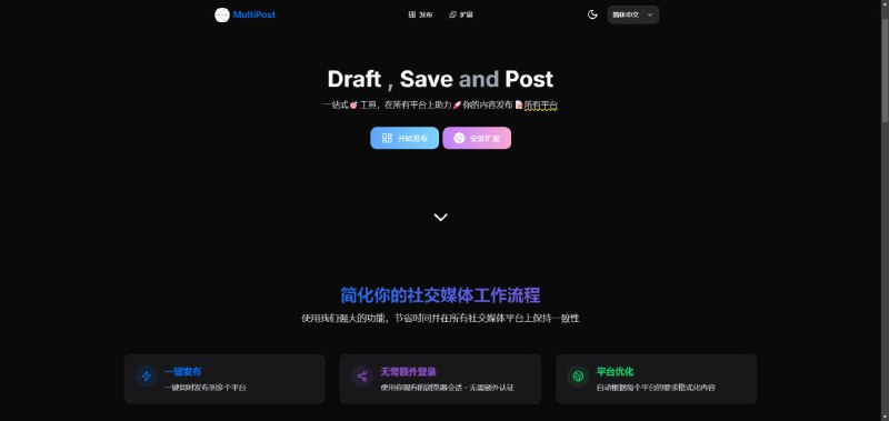 #工具 #副业一个开源的浏览器插件，一键发布内容到多个平台（知乎、微博、小红书、抖音、推特、脸书等）