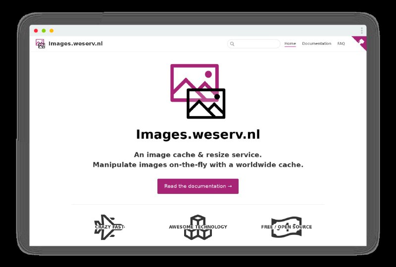 免费图片缓存&压缩服务 weserv此服务可将网络上的原有图片推送到 weserv 的 CDN 上进行分发，并可以自定义图片的大小