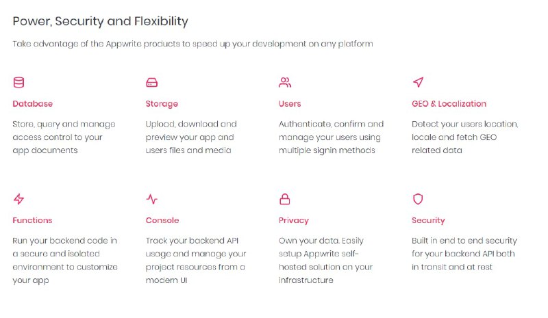 Web 服务器：Appwrite，（github地址）可帮你快速构建用户认证、数据库存储、文件管理、图像操作、地理位置检测等功能
