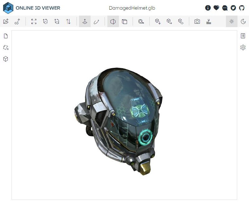 #3D #开源 Online 3D Viewer 在线 3D 模型文件查看工具，支持 3dm、3ds、amf、bim、dae、fbx、gltf、obj、wrl 等 3D 文件格式，可通过本地上传或 URL 导入模型，支持模型的旋转、缩放、测量、剖切、爆炸视图、材质和光照调整等功能，亦可导出为 glTF、OBJ、STL、PLY 等格式，完全浏览器本地运行，免费开源，无需注册