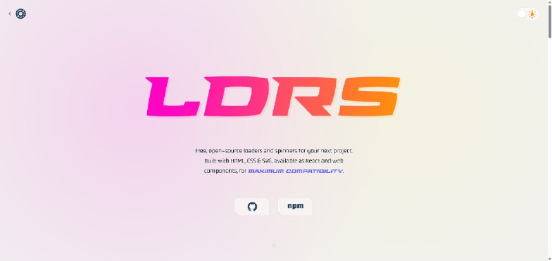 LDRS — UI Ball免费的开源加载动画