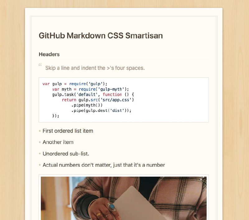 markdown-css-smartisan，一个基于锤子便签的 Markdown 主题markdown-css-smartisan，一个基于锤子便签的 Markdown 主题