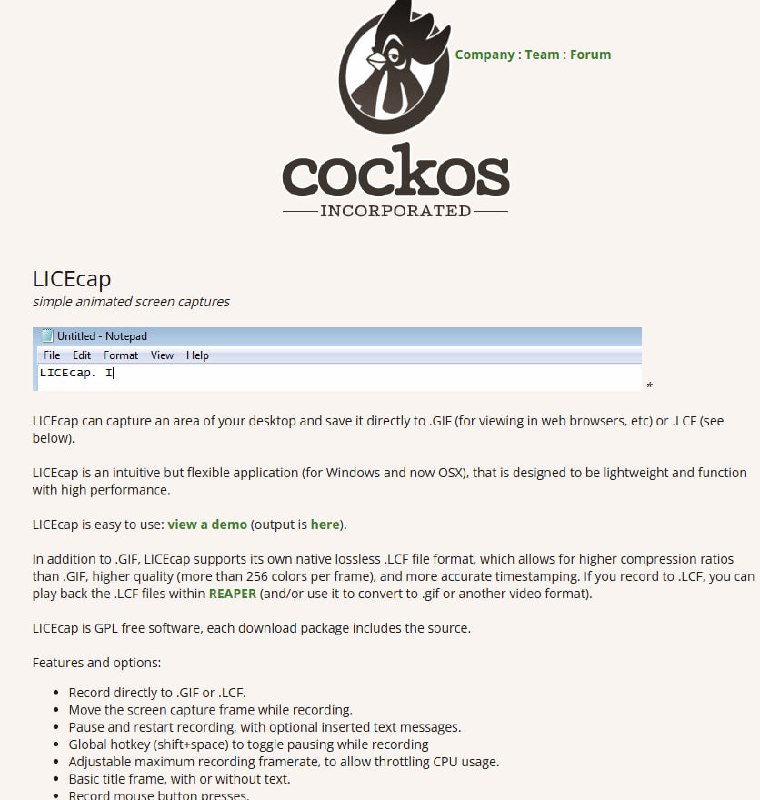 LICEcap – 简单易用的GIF录制软件 动画屏幕截图工具