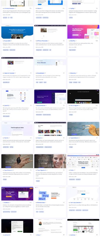 1400 多种 Ai 工具按 semrush 排名排序