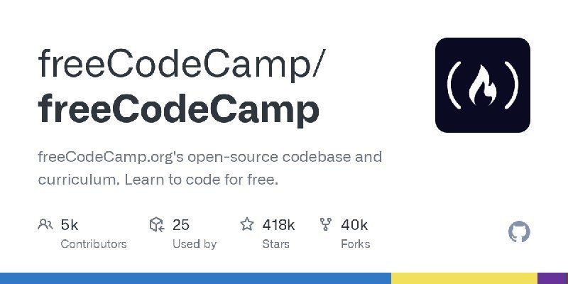 #freeCodeCamp #TypeScript #SWC #TGAgent本期 GitHub 热门项目包含四个不同领域的开源仓库