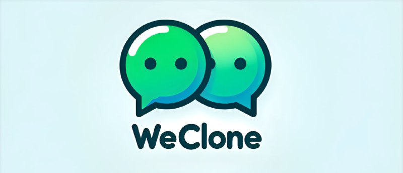 WeClone：微信数字分身打造神器 聊天机器人+声音克隆技术💬 使用微信聊天记录微调LLM🎙 使用微信语音消息➕0.5B大模型实现高质量声音克隆 👉WeClone-audio🔗 绑定到微信机器人，实现自己的数字分身