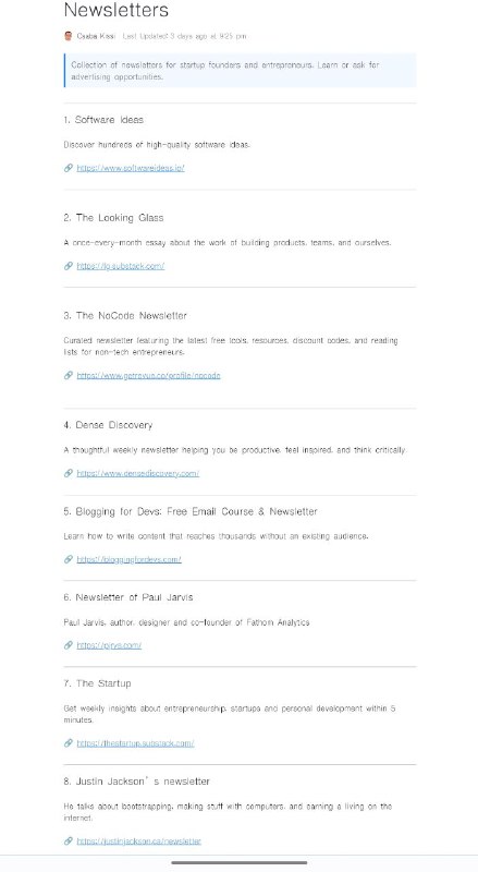 这份文档整理了很多产品海外推广的渠道，非常有用