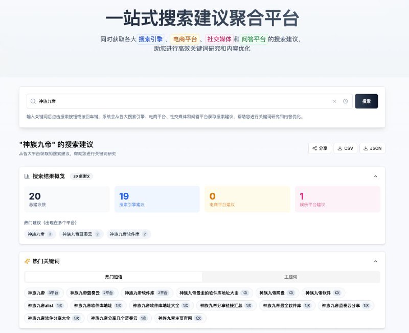 推荐个关键词研究工具