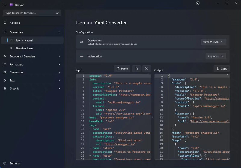 一款开源 #工具 ：DevToys，作者将其称之为「开发人员的瑞士军刀」