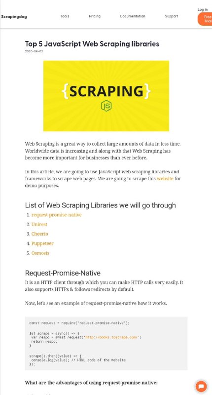 了解如何使用Node.js和JavaScript进行Web爬取（排名前5位的库）