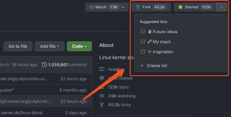 GitHub 前几天上线了一个「归类」按钮，当你给项目点 Star 的时候，可以顺便对项目进行分类