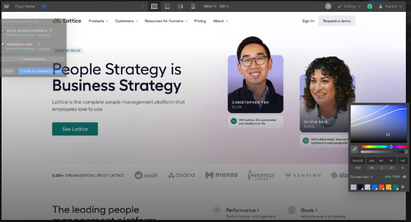 Webflow 网页设计和网站建设工具，不会编程的设计师，靠拖放内容块就能自己创建网站