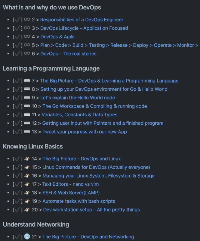 开源技术教程：《用90天学DevOps》（90 Days Of DevOps），记录了国外一名开发者学习 #DevOps 的90天历程