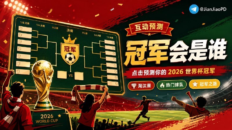 #TGAgent这是一个2026年世界杯夺冠预测网页