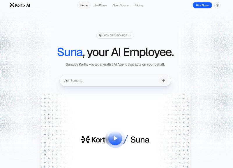 Manus 还没开源但开源版的 Manus 已经来了Suna，第一个开源的通用型智能体界面和Manus有99分相似